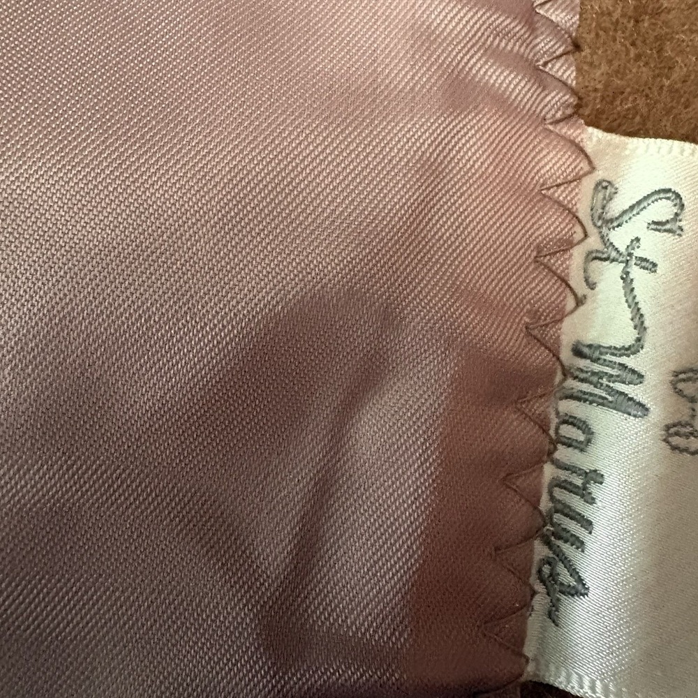 Vintage 100% Wool Satin Edge Extra Large Blanket Chocolate Brown - Picture 5 of 5